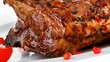 ribs served on plate with pomegranate beens 1920x1080 intro moti