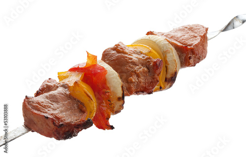 Photo: Shashlik on the skewer Shashlik on the skewer