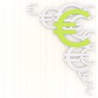 Illustration: Illustration of a elegant Euro background with pictogram Illustration of a elegant Euro background with pictogram