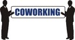 Vector: silhouette coworking silhouette coworking