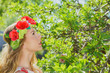 Young woman in a garden