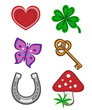 Glückssymbole, set 1