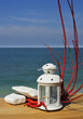 Lantern on the beach