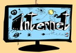 concept doodle internet