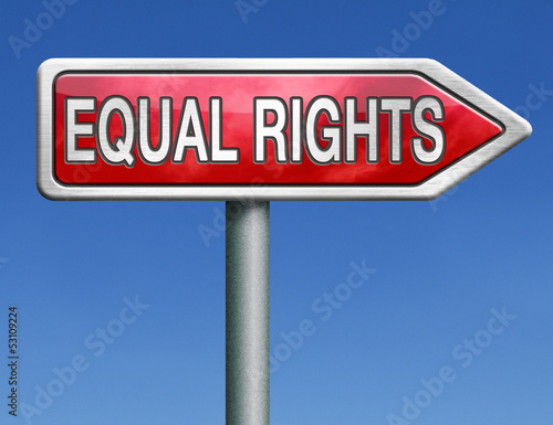 Illustration: equal rights equal rights