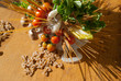 Food filter - Colander with ingredients