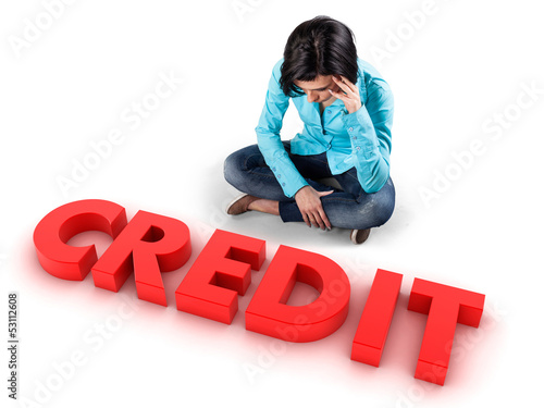 Photo: Girl before credit Girl before credit