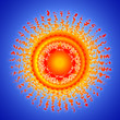 Burning sun Mandala