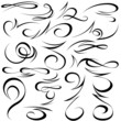 Tribal Swirl Calligraphic Elements
