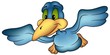 Blue Bird Flying