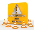 Illustration of a isolated construction site icon
