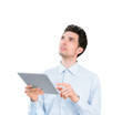Photo: Young businessman with tablet computer Young businessman with tablet computer