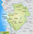 Karte der Region Poitou-Charentes in Frankreich