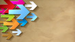 Pfeil Weiter Ecke Bunt Hintergrund Vintage Verhältnis 16 : 9