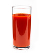 Photo: Tomato juice isolated on white Tomato juice isolated on white