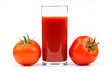 Photo: Tomato juice isolated on white Tomato juice isolated on white
