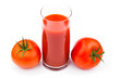 Photo: Tomato juice isolated on white Tomato juice isolated on white