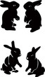 Set of chocolate bunnies