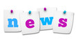 News Word On Post It