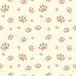 Background with dog paw print and bone