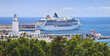 Photo: Cruise ship in Malaga port, Andalusia Cruise ship in Malaga port, Andalusia