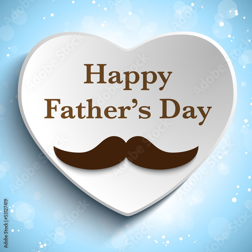 Vector: Happy Father Day Mustache Love Happy Father Day Mustache Love