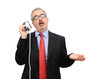 Business man distracted