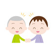 Illustration: 男の子 仲直り 男の子 仲直り