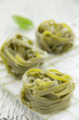 Dry pasta tagliatelle.