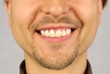 male mouth with a smile