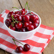 Ceramic Bowl of organic Cherries