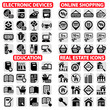 big vector icons set