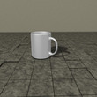 weiße tasse