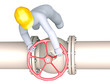 Trying to open the  valve