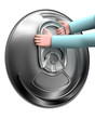 Hands on the handle