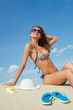Woman on the beach
