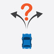 Top of car unsure where to turn
