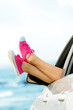 Summer vacation in car concept