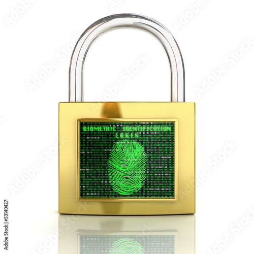 Illustration: Biometric identification concept Biometric identification concept