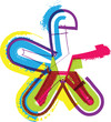 Colorful Grunge symbol