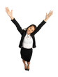 Asian Business Woman with open arms