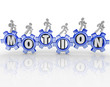 Motion Word Gears Workers Progress Forward