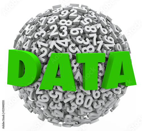 Illustration: Data Word Number Sphere Research Results Information Evidence Data Word Number Sphere Research Results Information Evidence