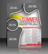 Vector sale brochure, flyer, magazine cover