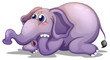 A big gray elephant