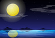 A moonlight scenery