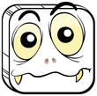 A square-shaped face