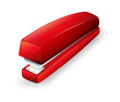 A red stapler