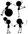 Silhouettes of sports