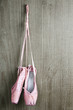 old pink ballet shoes